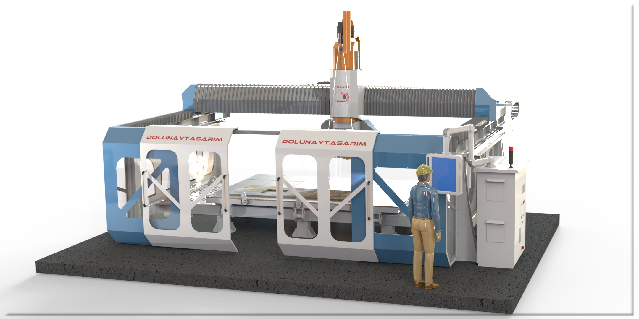 6轴大理石花岗岩切割加工桥接机