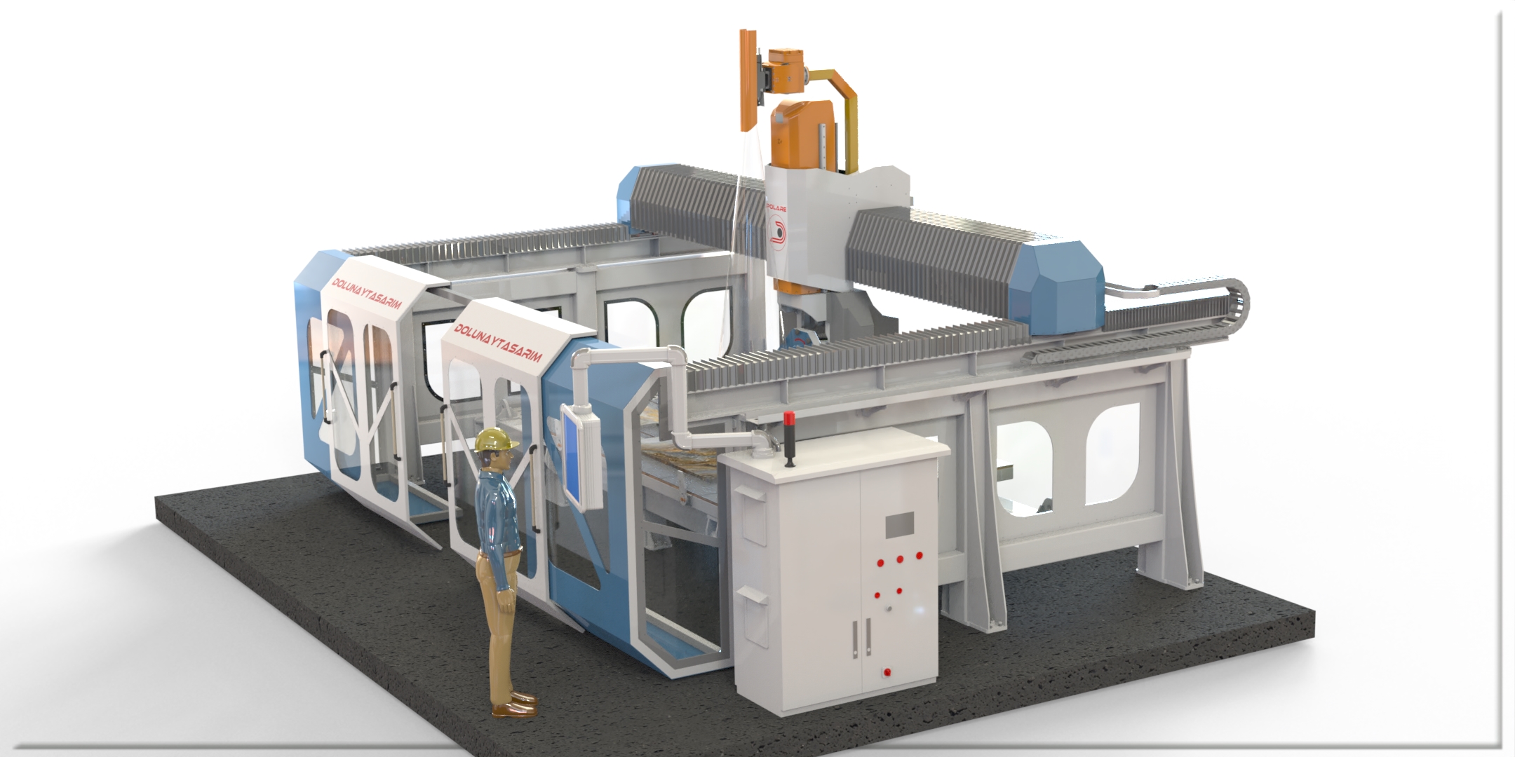 6轴大理石花岗岩切割加工桥接机