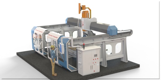 6轴大理石花岗岩切割加工桥接机缩略图