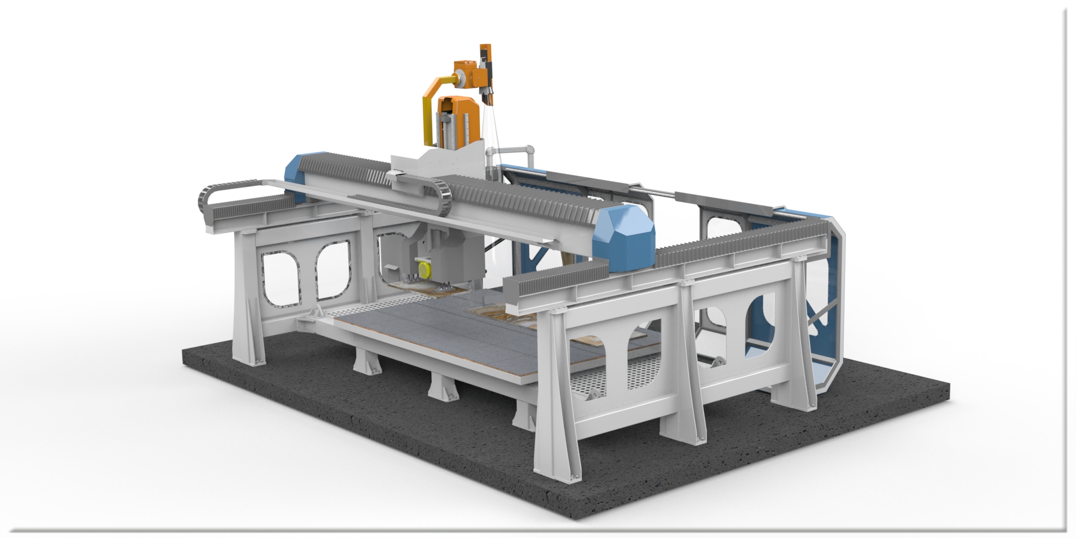 6轴大理石花岗岩切割加工桥接机