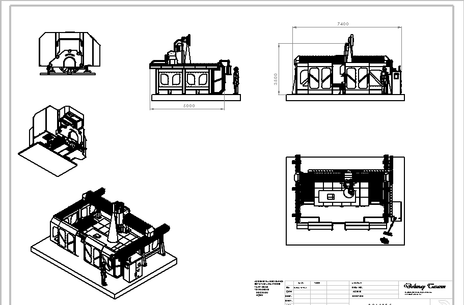 6轴大理石花岗岩切割加工桥接机