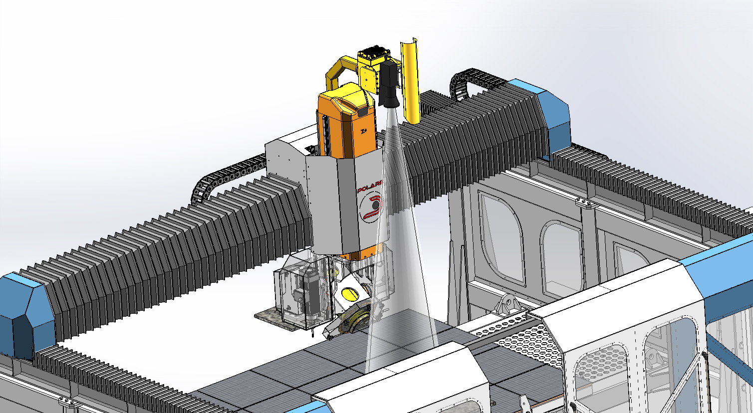 6轴大理石花岗岩切割加工桥接机