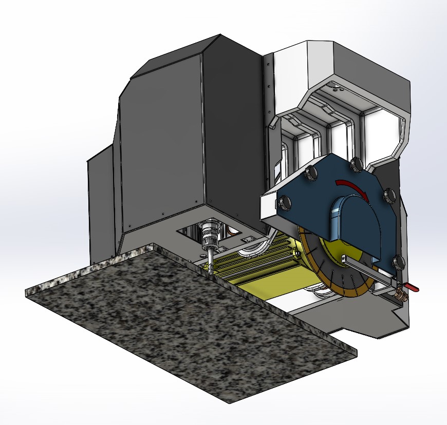 6轴大理石花岗岩切割加工桥接机