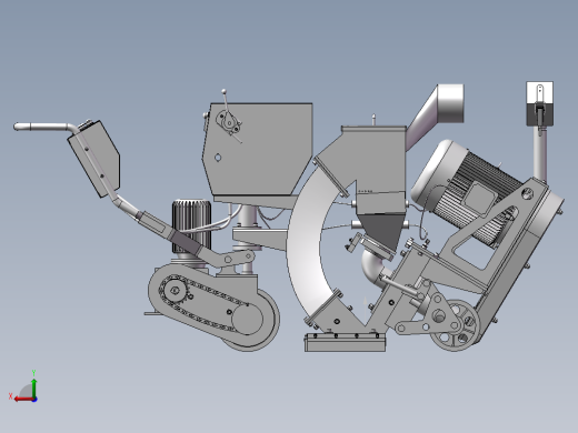 抛丸机模型后视缩略图