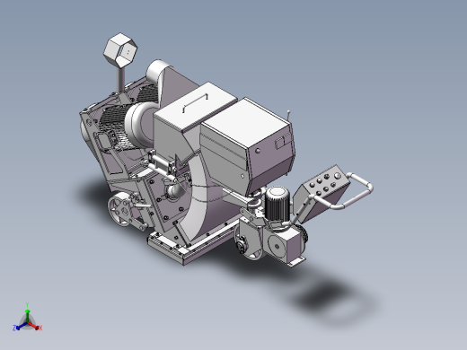 抛丸机模型正等轴测缩略图