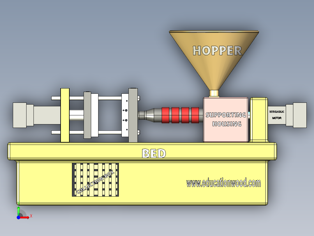 B3004083-注塑机前视图