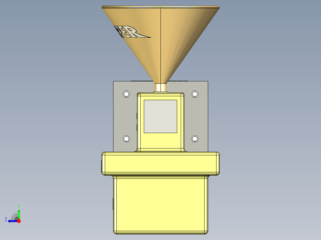 B3004083-注塑机右视图