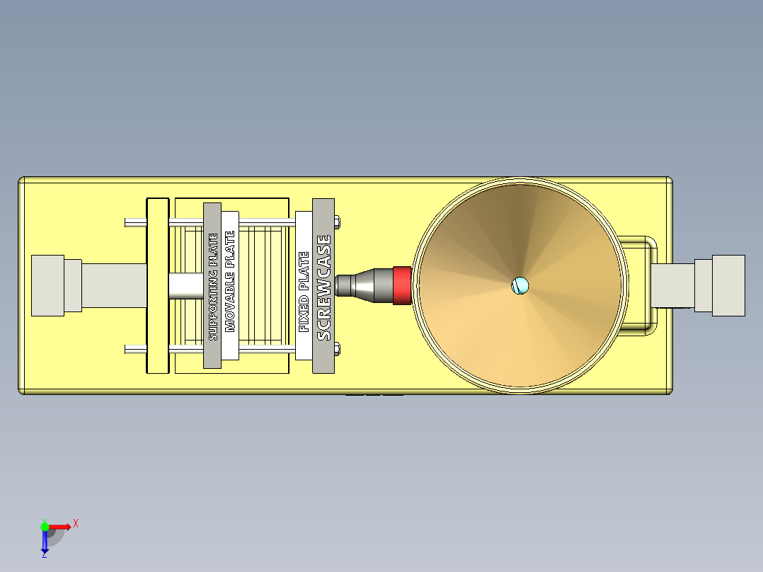B3004083-注塑机俯视图