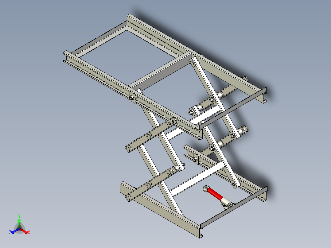 B2004060-剪式升降机正等轴测图