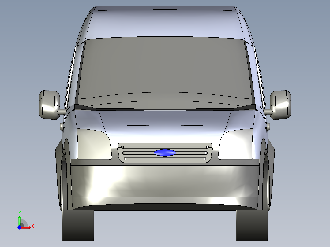 B3003570-福特全顺高顶车前视图
