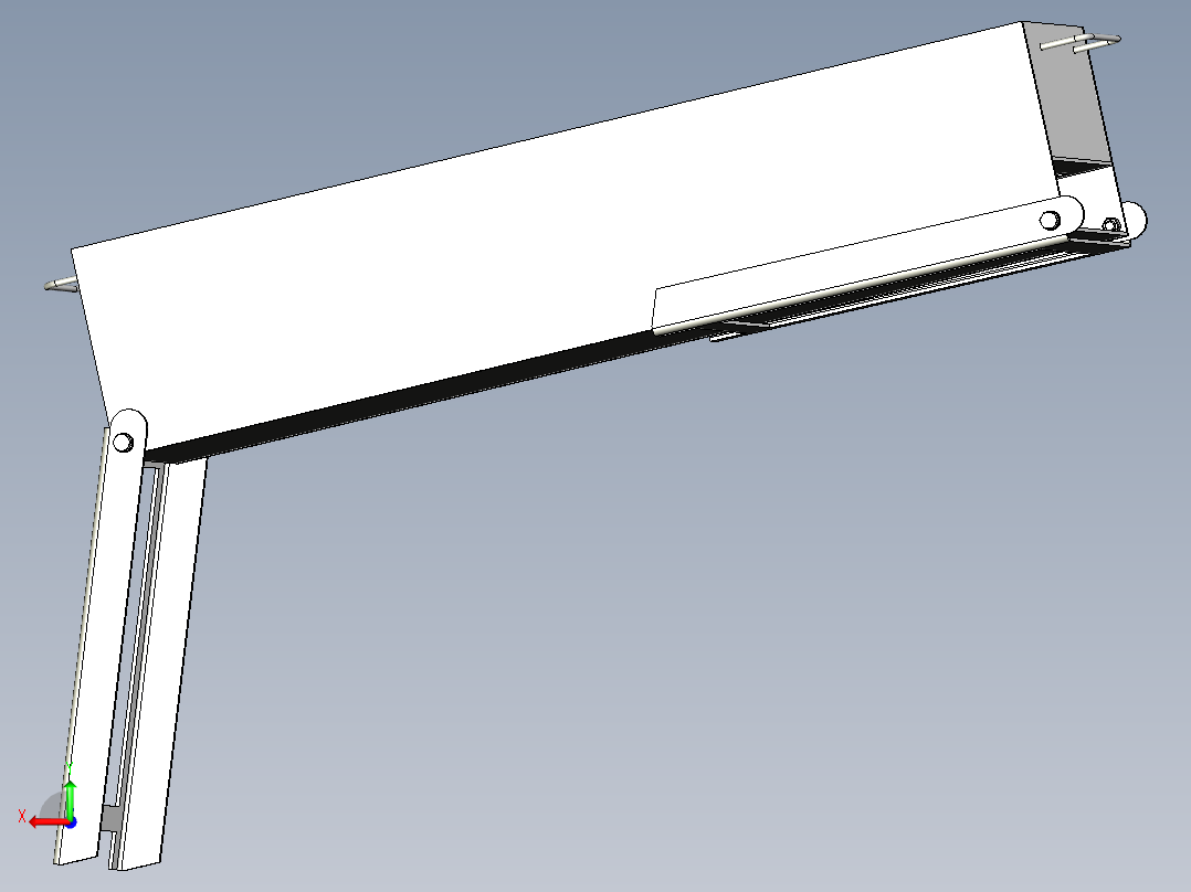 便携式折叠烧烤架后视图