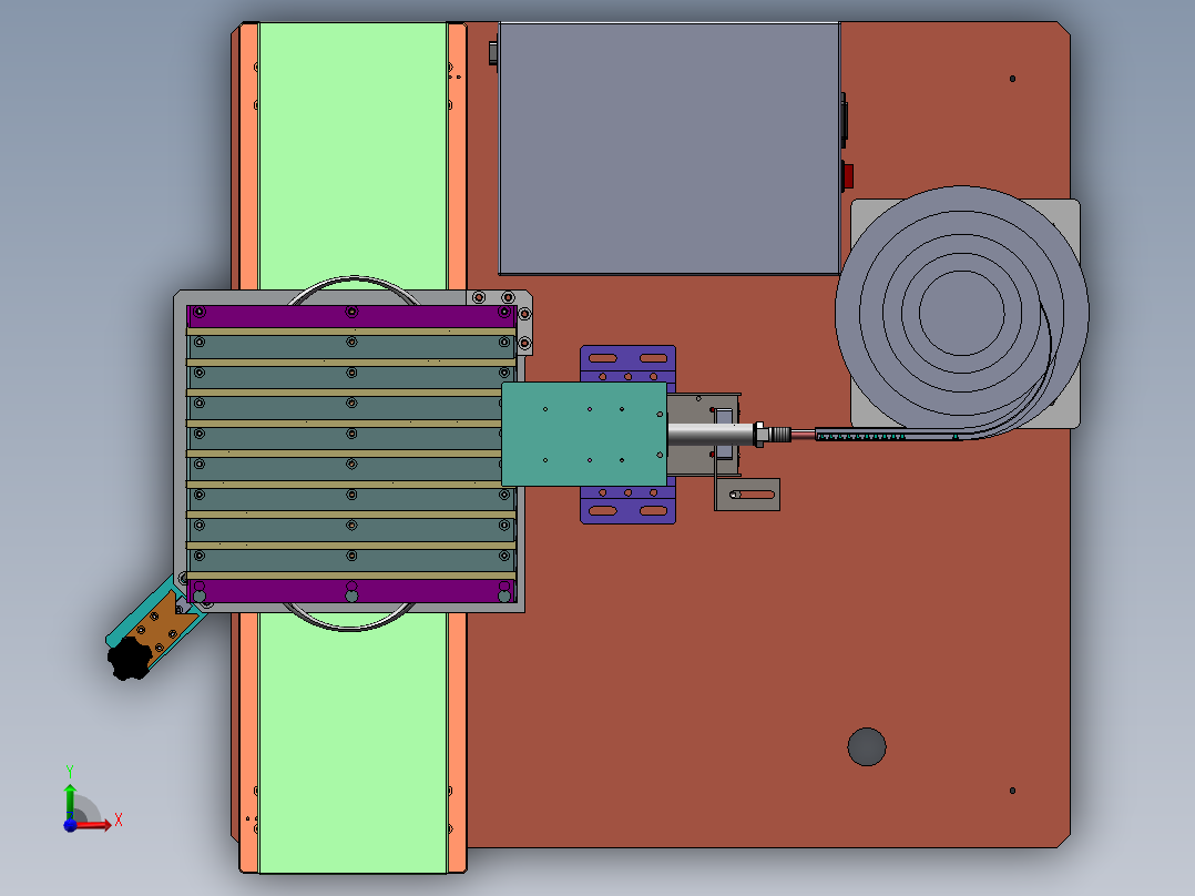 JD-3500 电子连接器自动插针机前视图