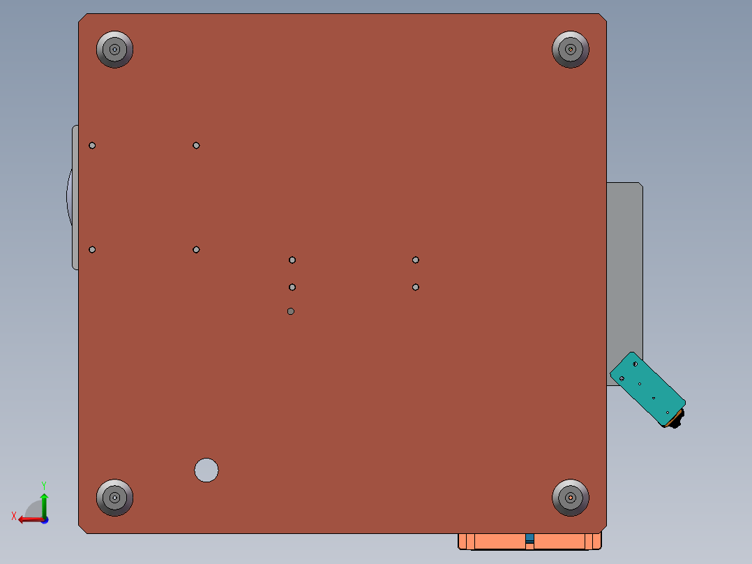 JD-3500 电子连接器自动插针机后视图