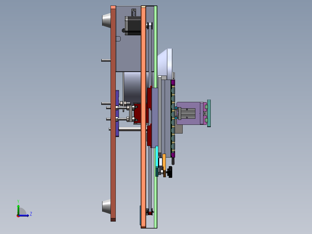 JD-3500 电子连接器自动插针机左视图