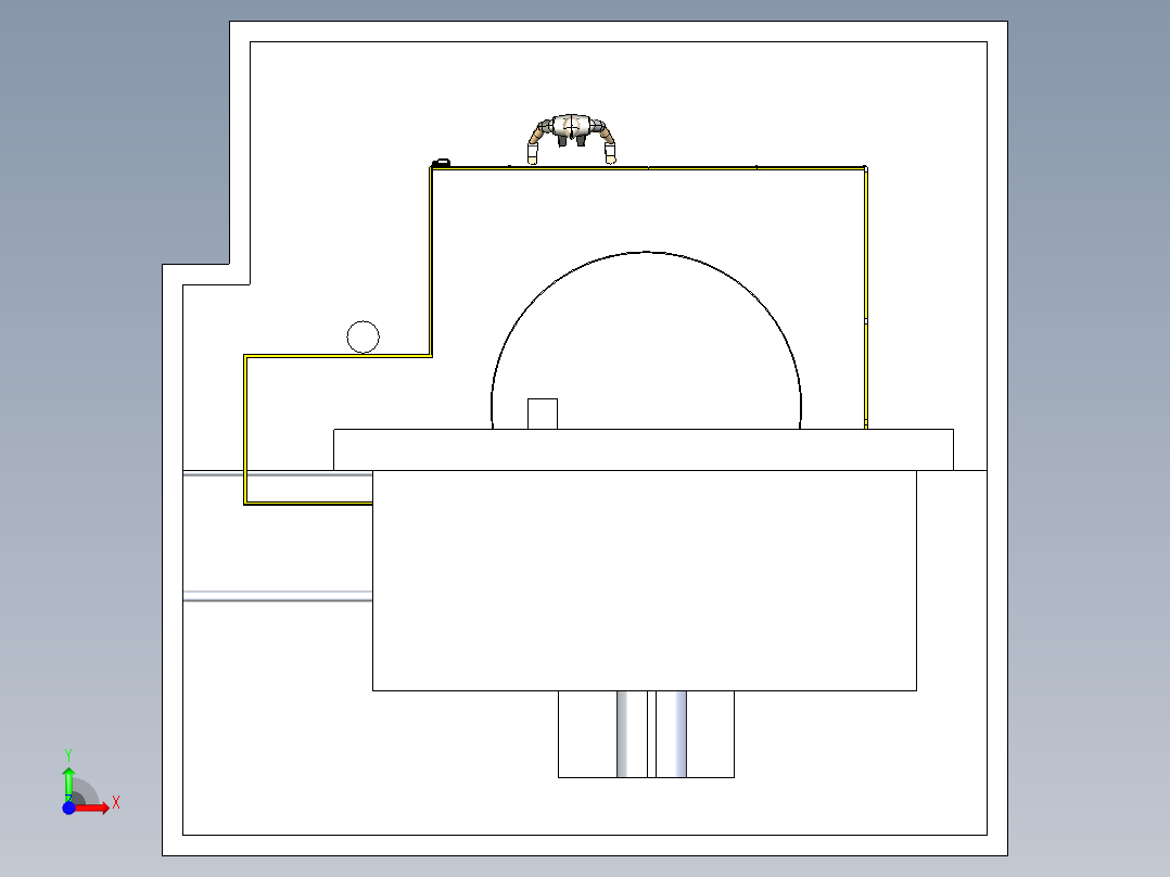 B3004054-NR-12保护装置  立式车床安全防护装置前视图