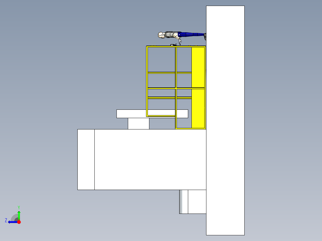 B3004054-NR-12保护装置  立式车床安全防护装置右视图