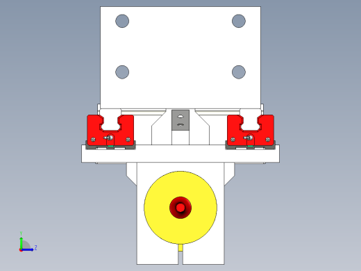 焊片机对中定位机构左视缩略图