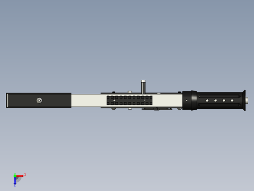 手枪左轮冲锋枪老式狙击步枪设计3D图纸hybrid-printed-smg-v1 STP俯视缩略图