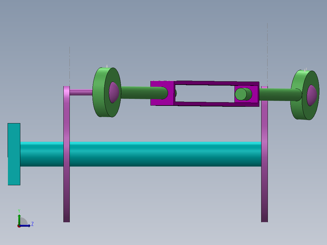 连杆总成左视图
