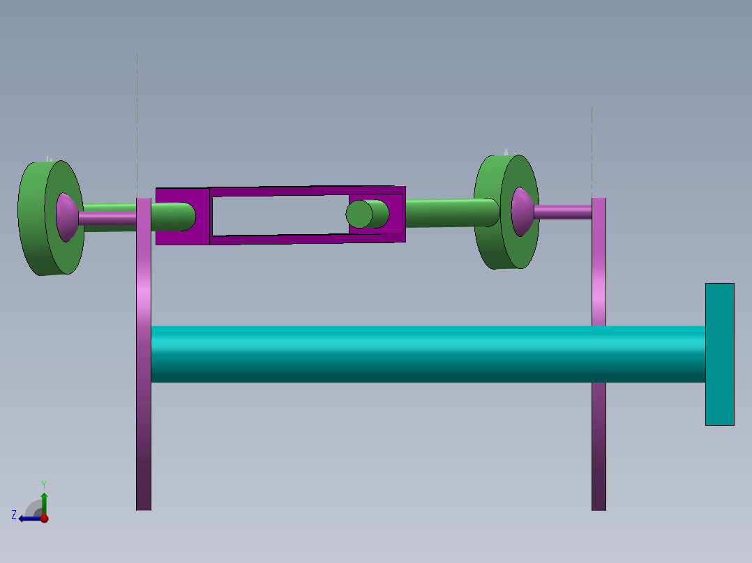 连杆总成右视图