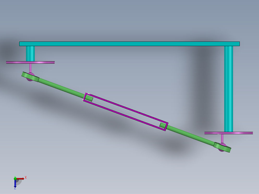 连杆总成俯视图