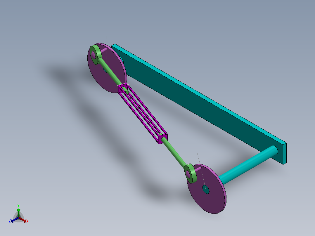 连杆总成正等轴测图