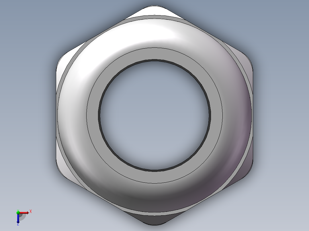 4分304不锈钢防爆格兰头 电缆夹紧密封接头俯视图