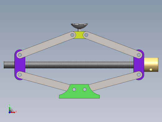 汽车千斤顶的设计与装配前视缩略图