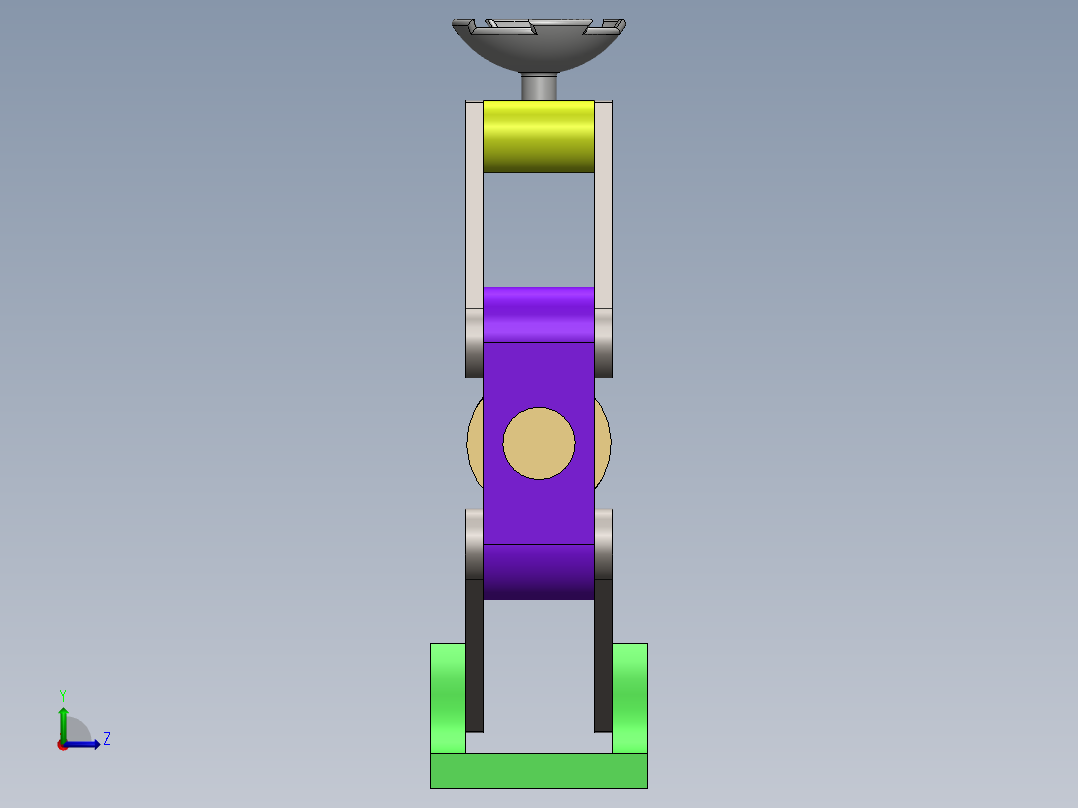 汽车千斤顶的设计与装配左视图