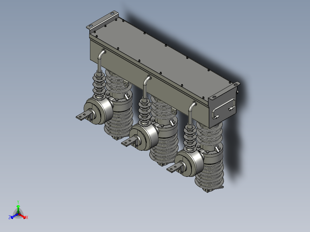 ZW32-12弹簧断路器主视图