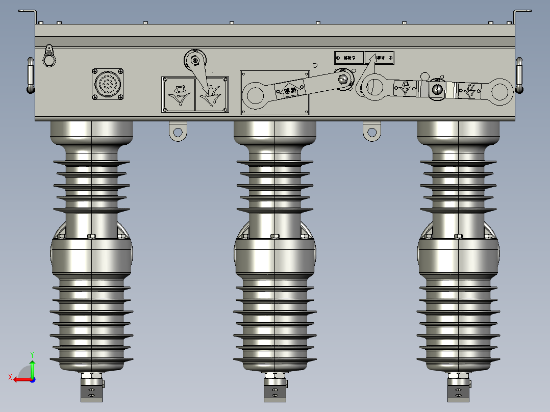 ZW32-12弹簧断路器后视图