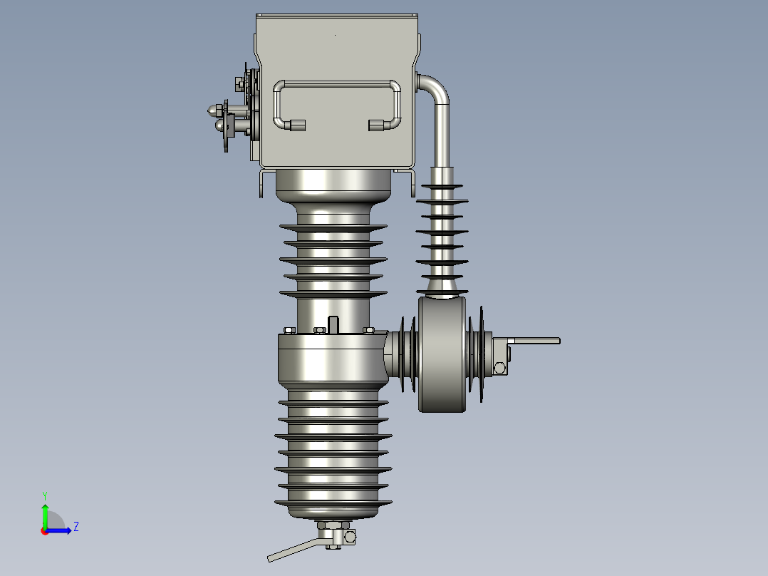 ZW32-12弹簧断路器左视图