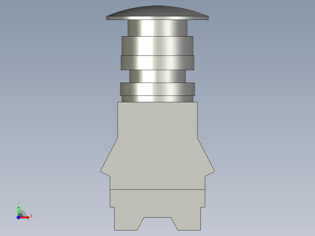 XB2BS542C_急停开关(Schneider)前视图