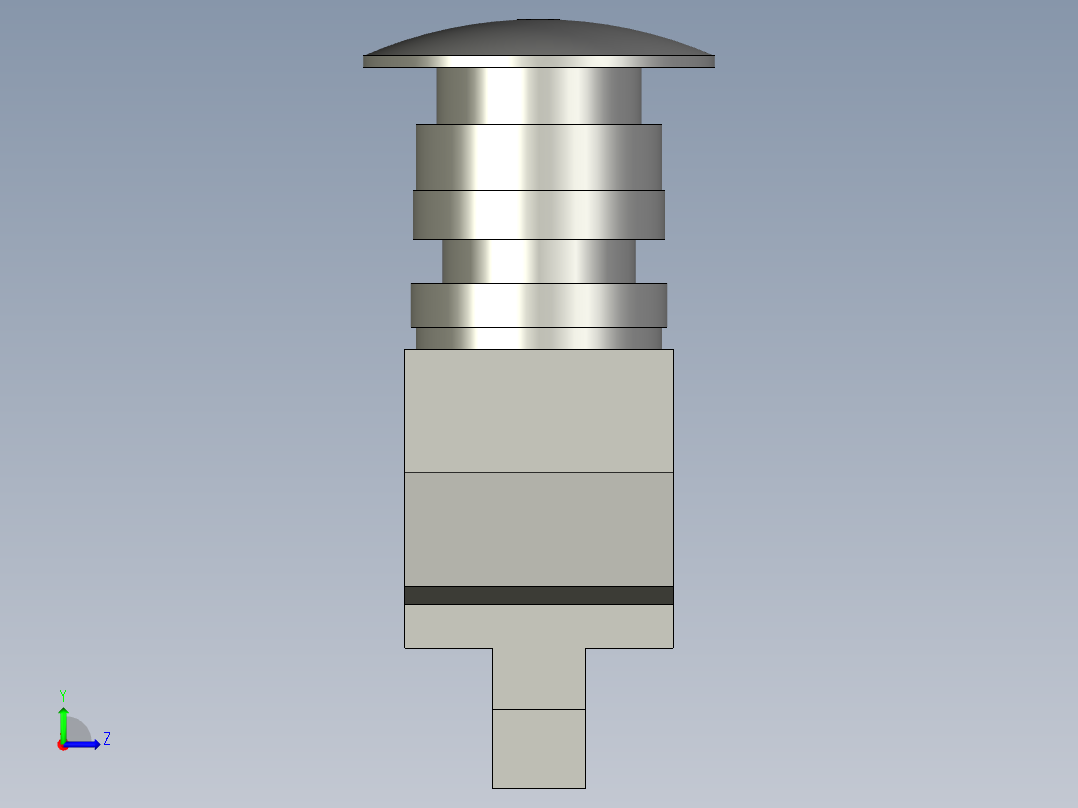 XB2BS542C_急停开关(Schneider)左视图