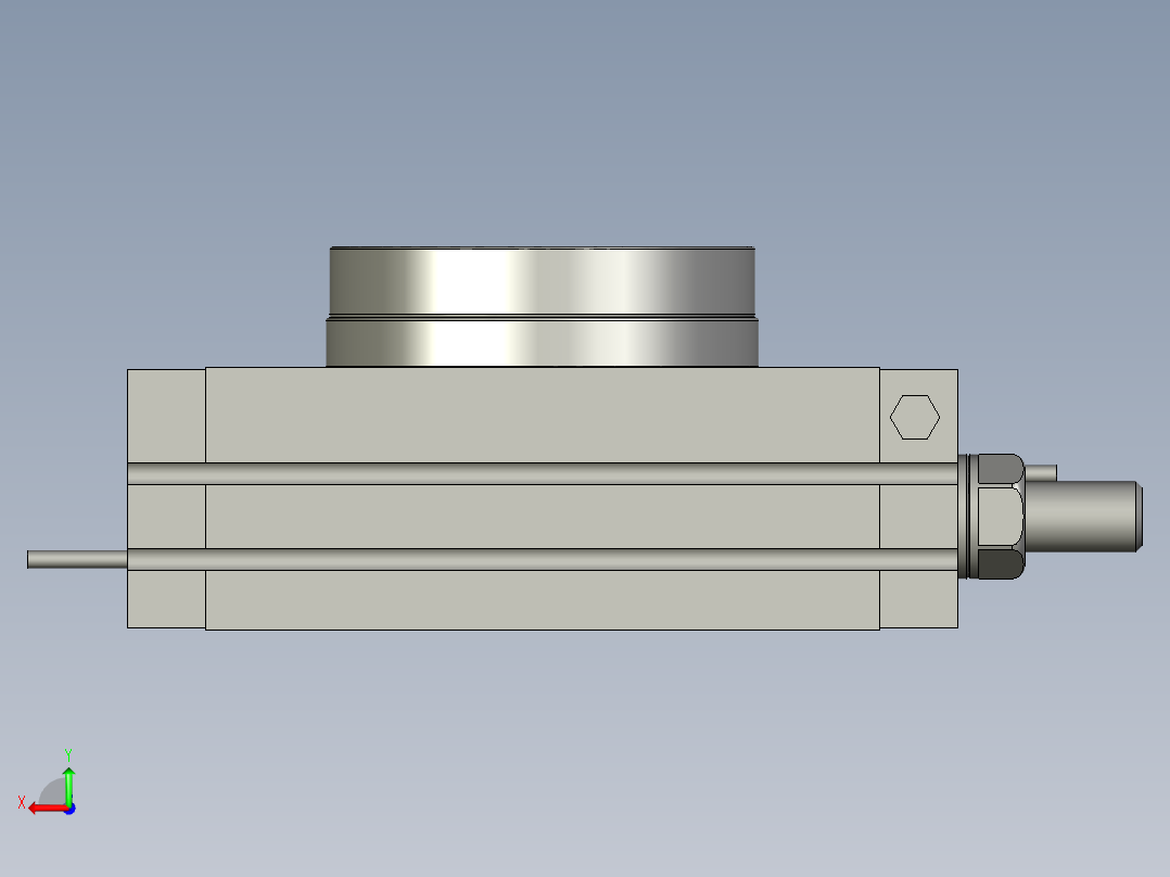 回转气缸HRQ20EN后视图