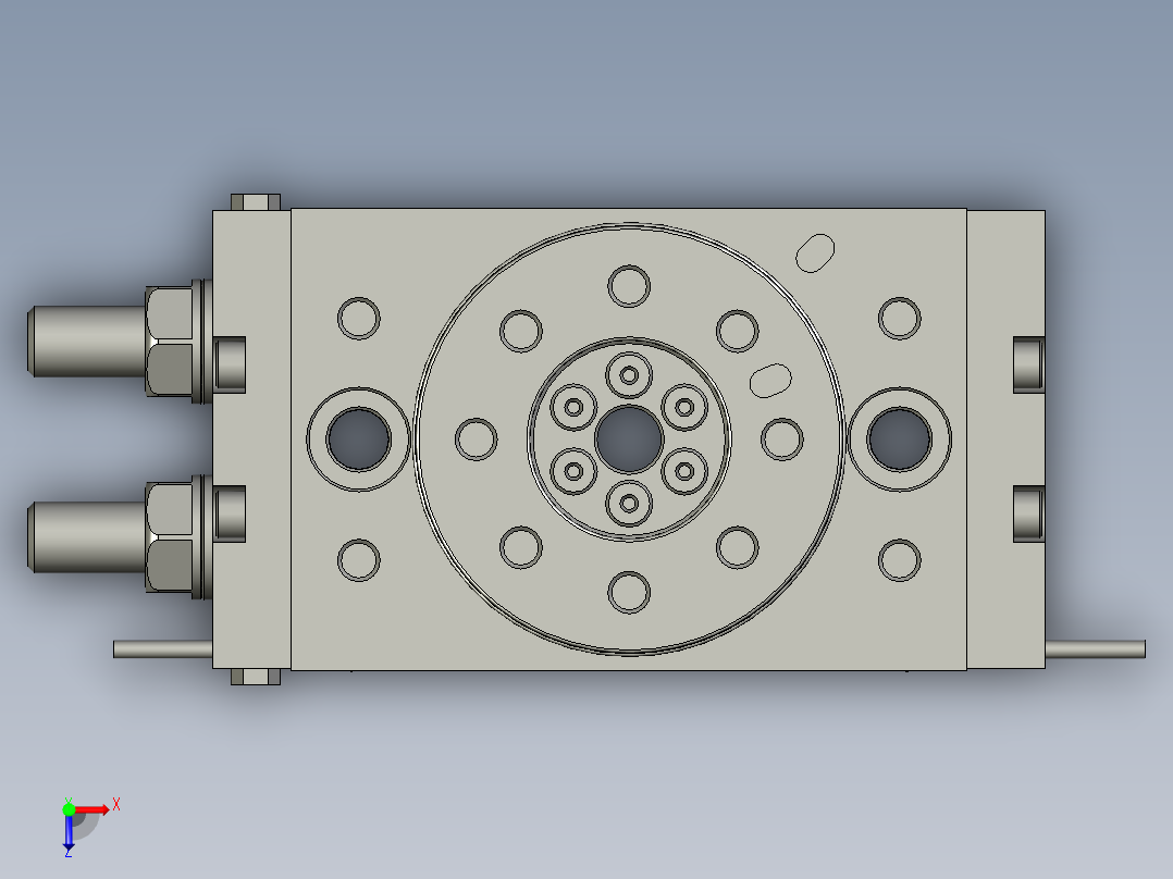 回转气缸HRQ20EN俯视图