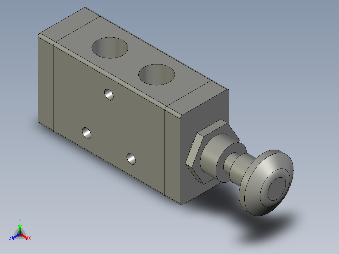 手动气阀4R210-08_DINGXIN主视图