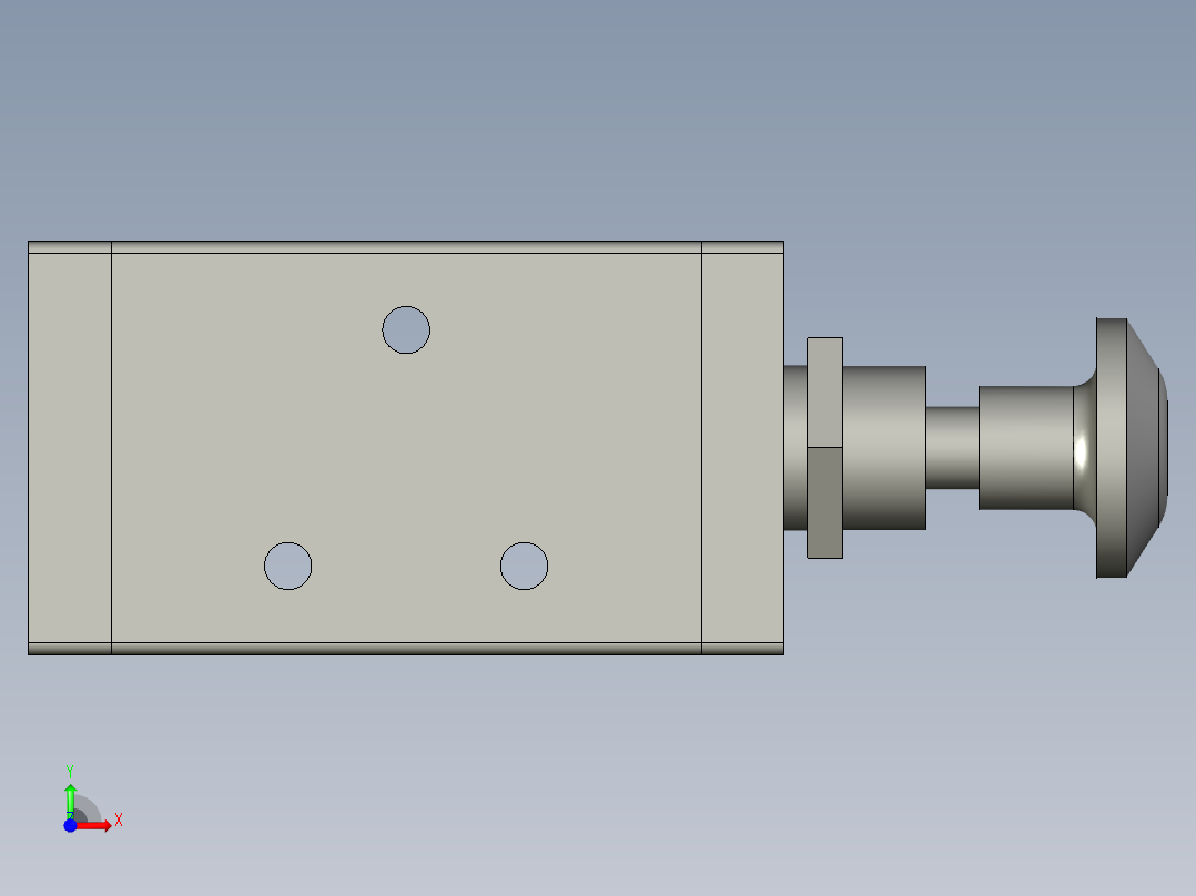 手动气阀4R210-08_DINGXIN前视图
