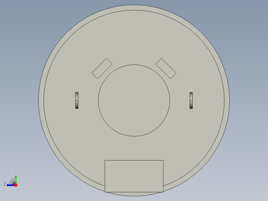 直流马达36GP-3429永磁行量编码齿轮减速机右视图