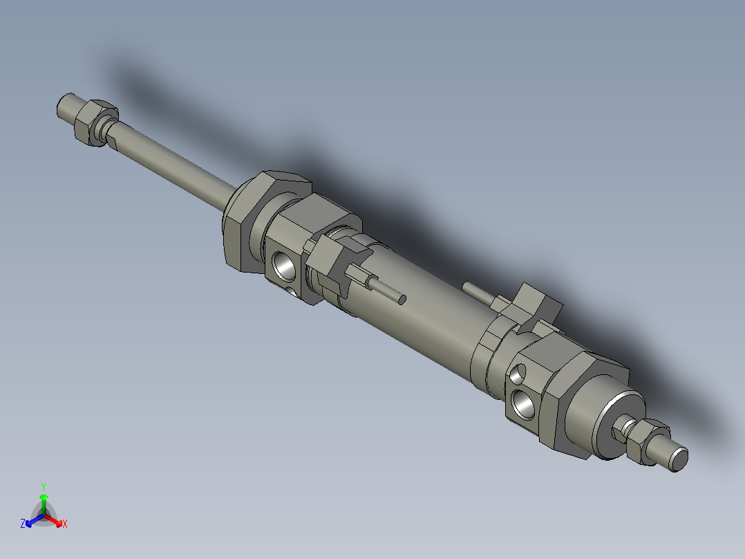 MICD20x50SG(000)+(CMSG-2)-气缸-亚德客Z001正等轴测图