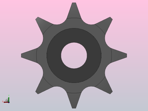 直孔链轮10B型_11-10B-3前视缩略图