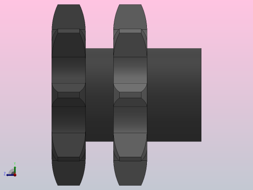 直孔链轮10B型_11-10B-3左视缩略图