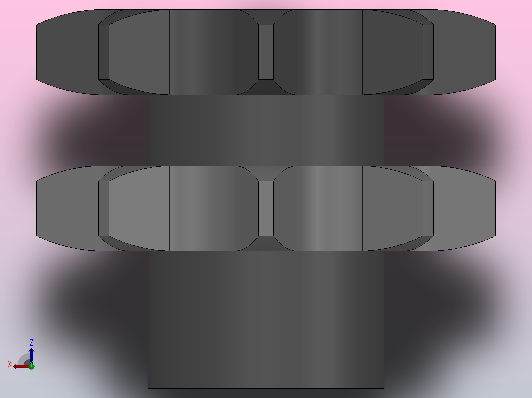 直孔链轮10B型_11-10B-3俯视图
