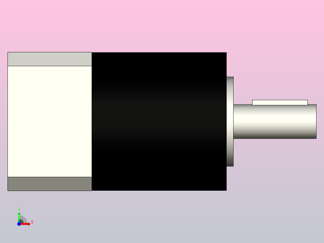 标准型方法兰型·圆法兰型行星齿轮减速器[PNE40-10]前视图