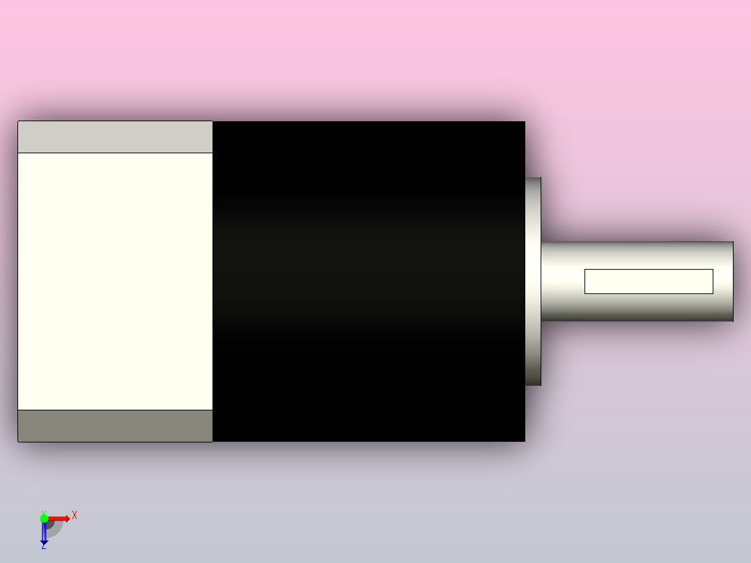 标准型方法兰型·圆法兰型行星齿轮减速器[PNE40-10]俯视图