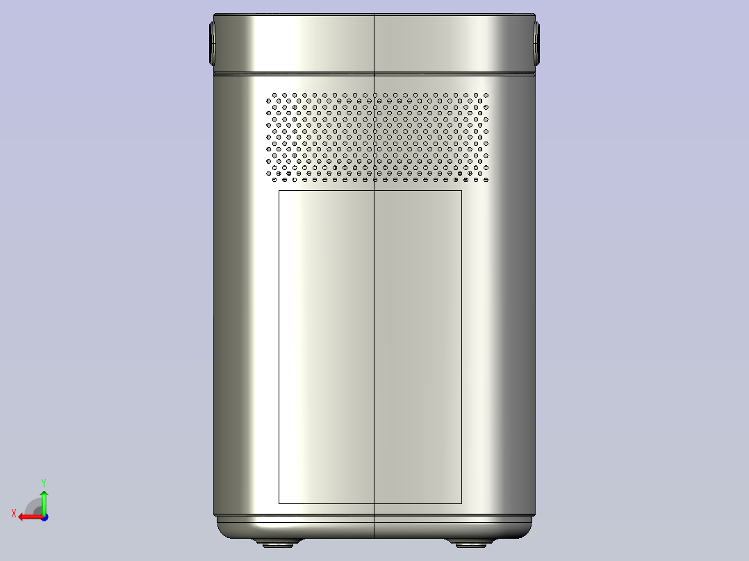 立式户外电源后视图