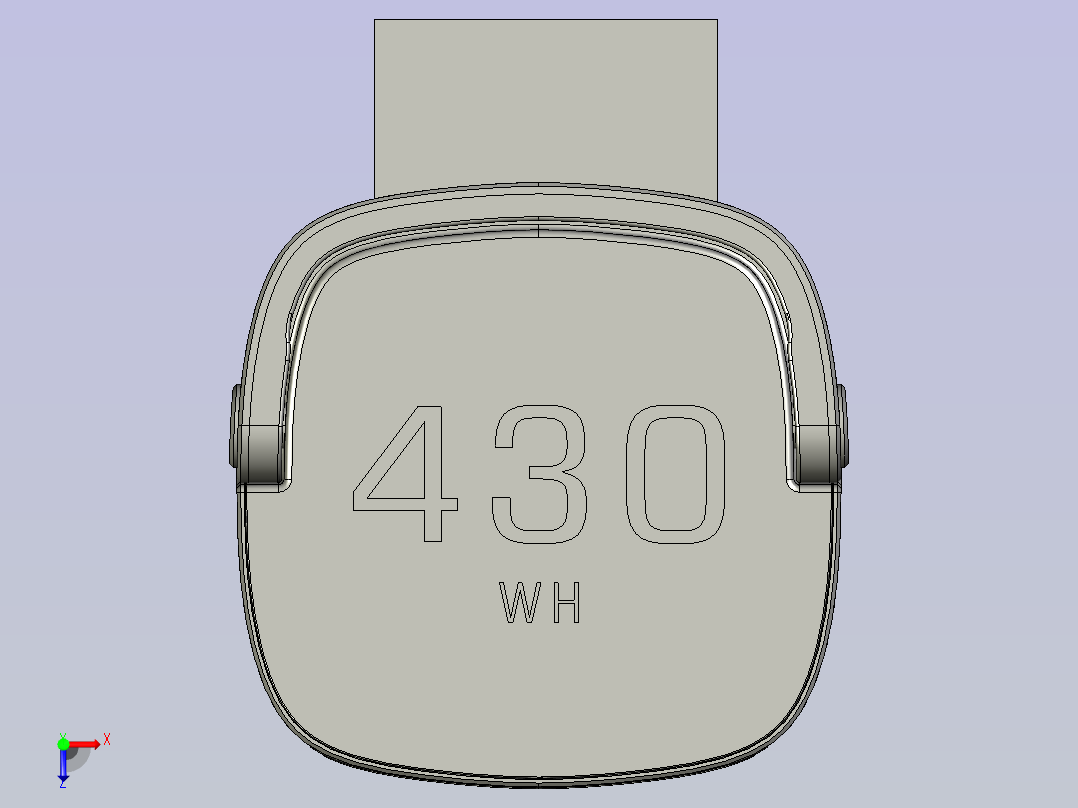 立式户外电源俯视图