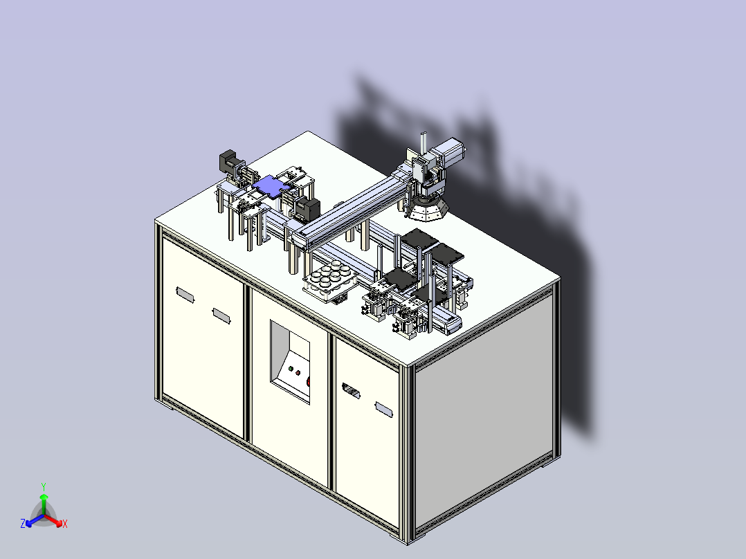 一款智能视觉设备3D图纸主视图