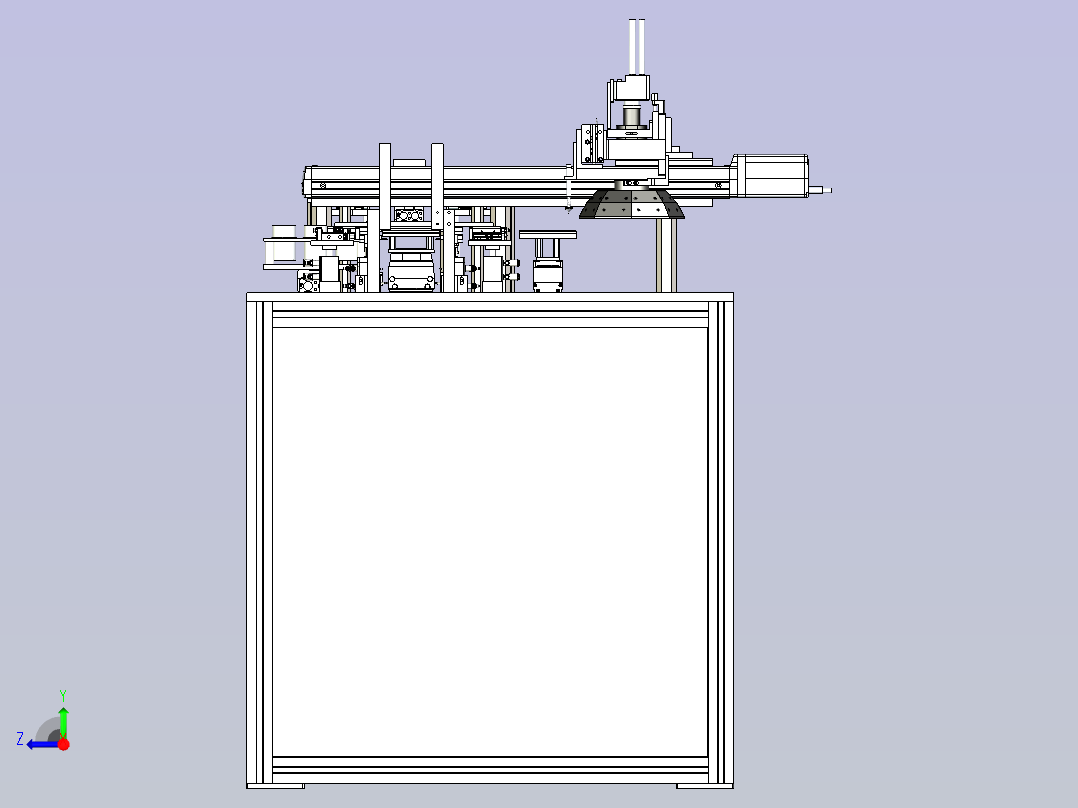 一款智能视觉设备3D图纸右视图