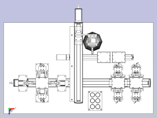 一款智能视觉设备3D图纸俯视缩略图